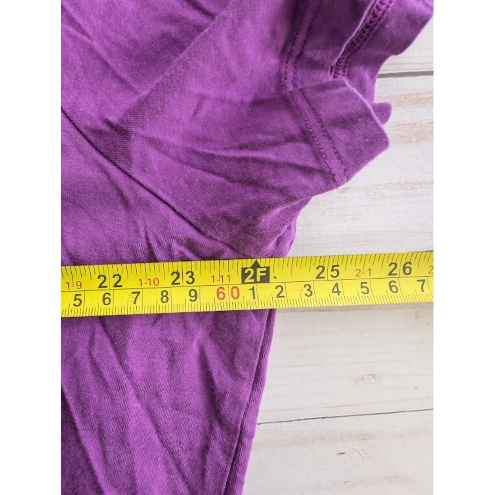 Ava‎ Plus Size 2X Womens Purple Short Sleeve Casual Top - Picture 4 of 8